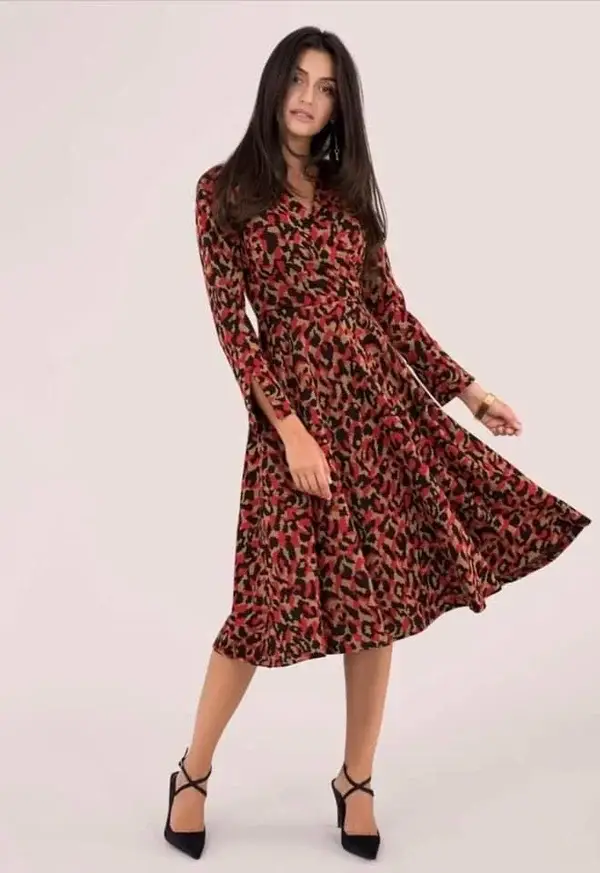 Animal Print Designer Dress