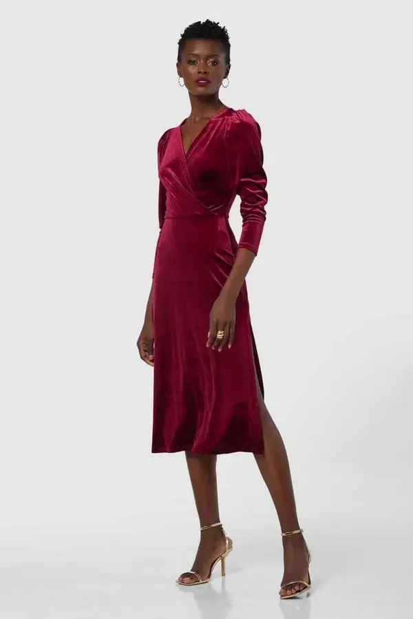 Velour Designer Dress
