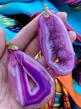 Violet Onyx Pendant