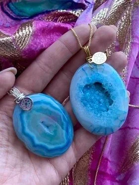 Aqua Onyx Pendant