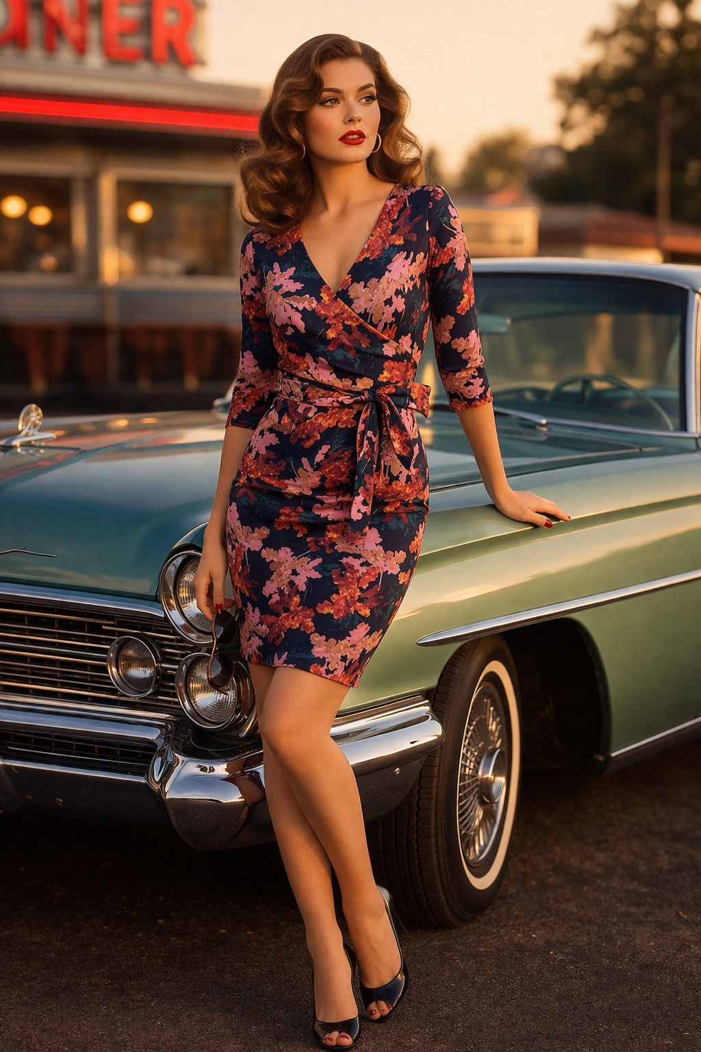 Rustic Printed Scuba Dress
