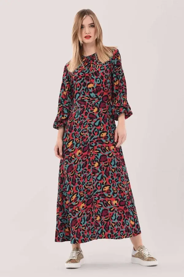 Multi Pattern Designer Dress
