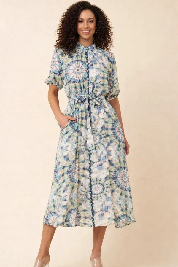 Tie Dye Shirt Dress