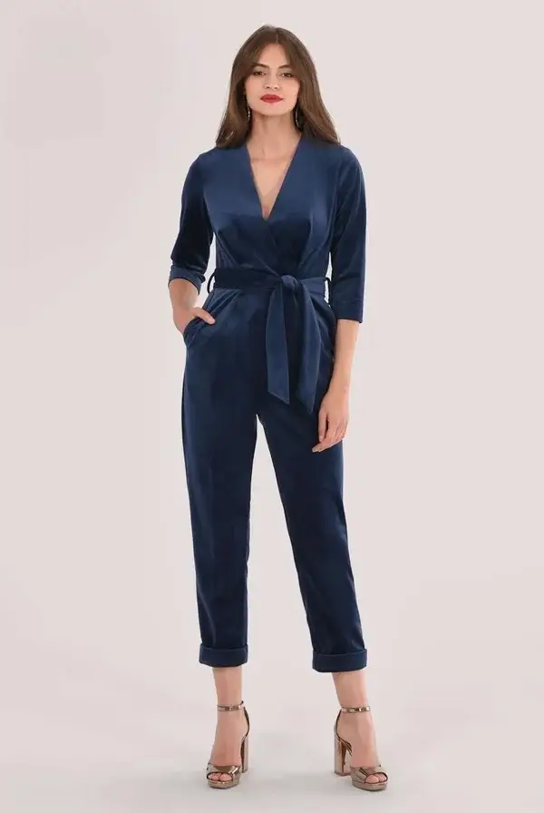 Velour Designer Jumpsuit