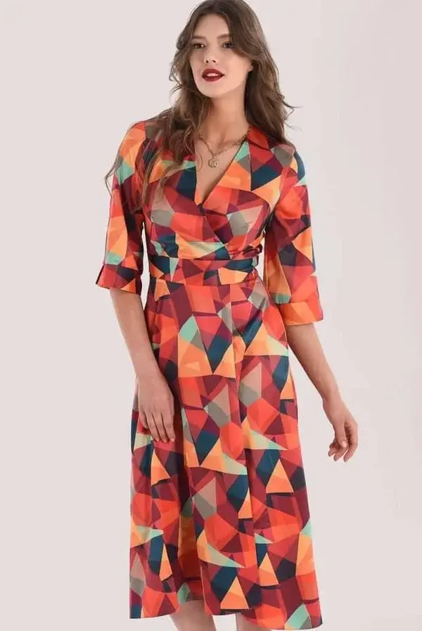 Silver Bow Detail Designer Dress