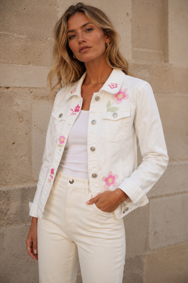 Embroidered Denim Jacket