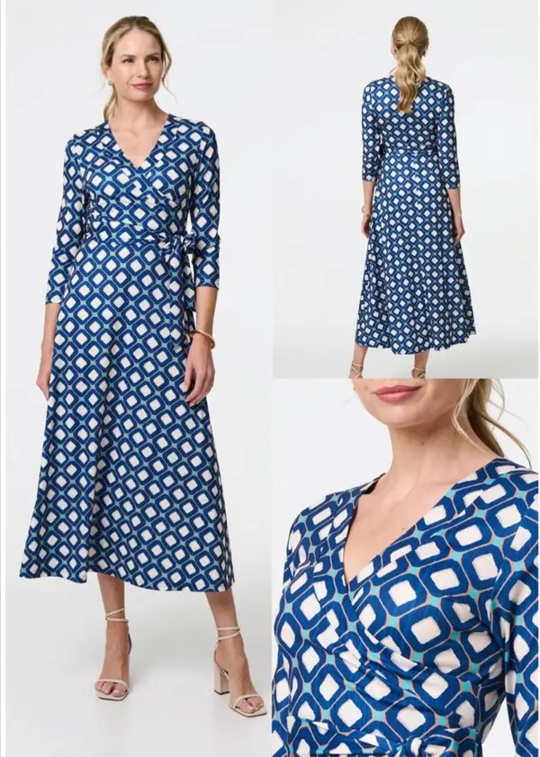 Multi Blue Maxi Dress