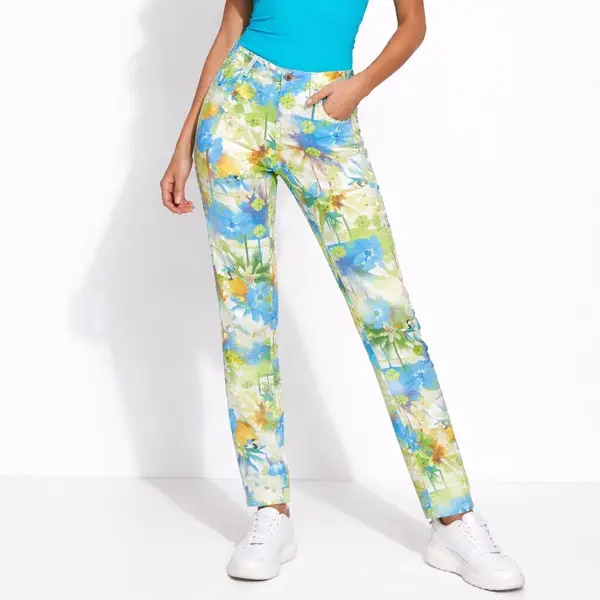 Low waist Tropical Skinny Trousers
