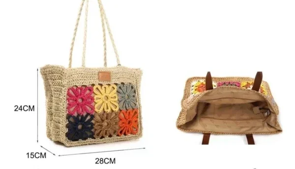Multi Color Rattan Bag