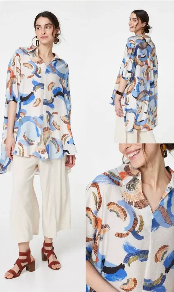 Asym Oversized Style Shirt