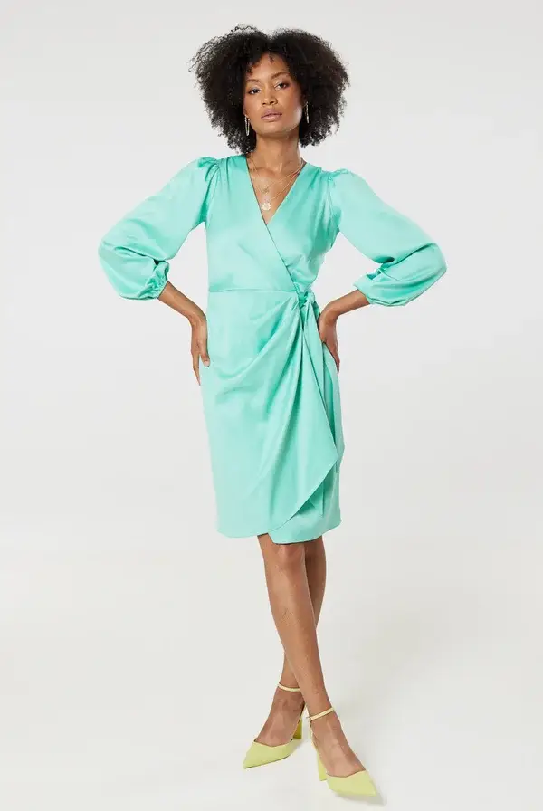 Wrap over Designer Dress