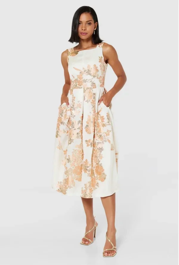 Apricot gold Designer dress