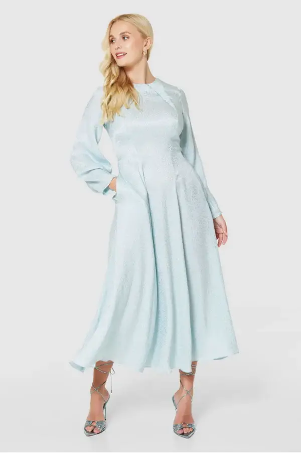 Pastel Blue Designer Dress