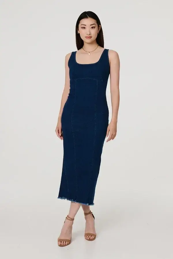 Denim bodycon dress