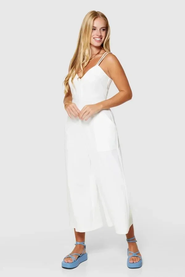 Cropped Leg Designer Jumpsuit