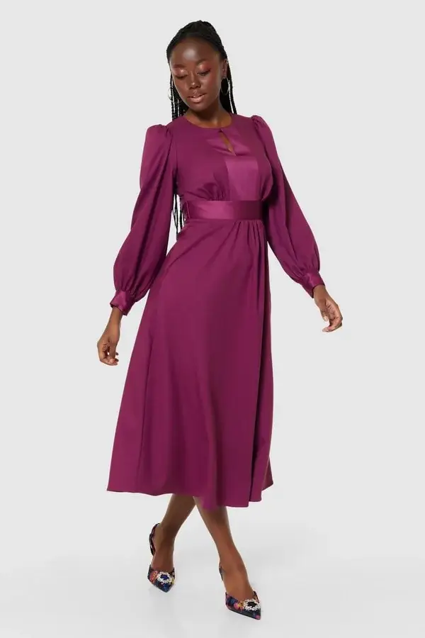 A Line Midi Designer Dress