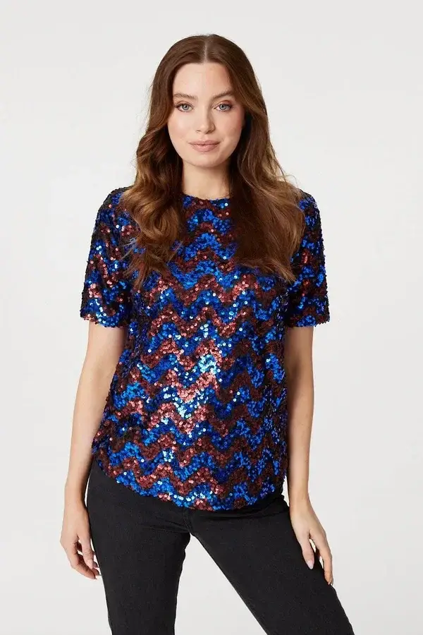 Sequin Pattern Top