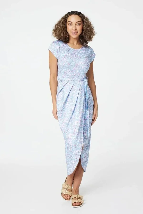 Half sleeve Print Dress