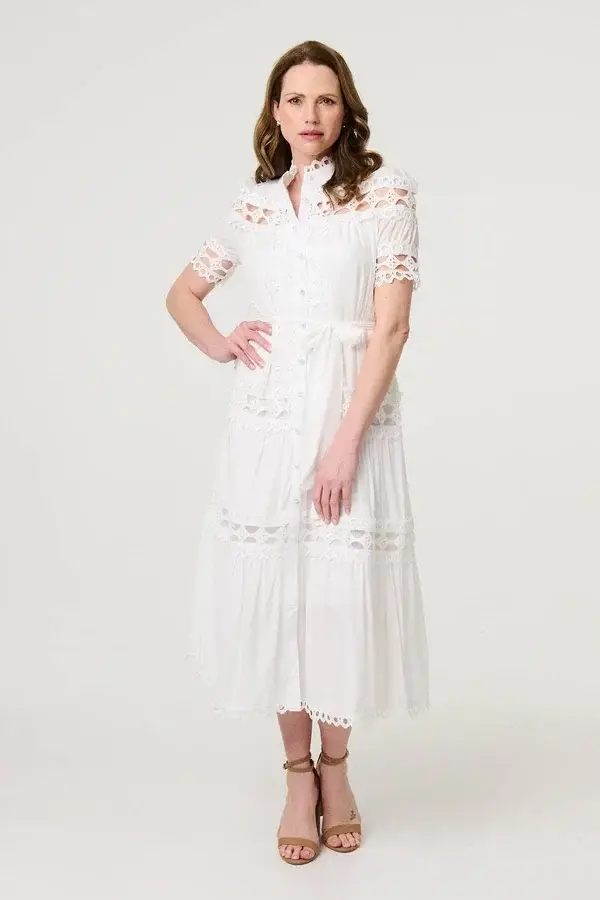 Niam Lace Midi Dress