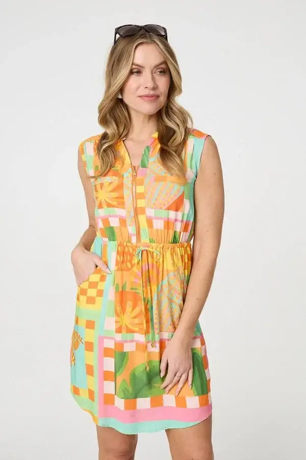 Multi Pattern Dress