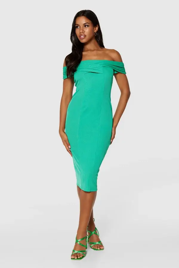 Green Bodycon Designer Dress