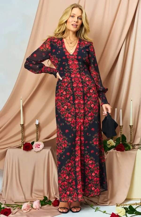 The Adelita Floral Designer Dress