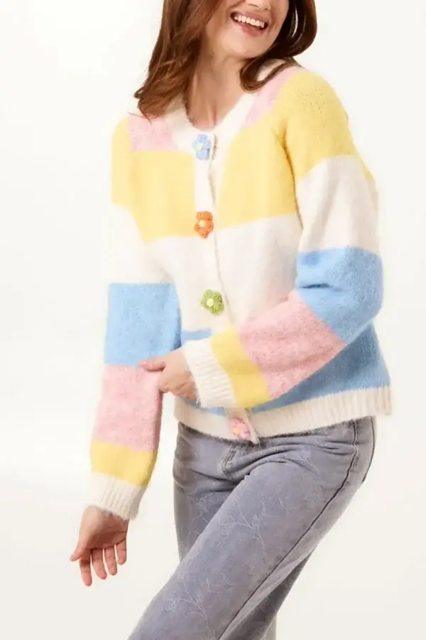 Floral Button Cardigan