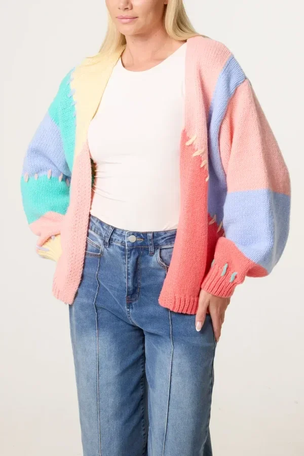 Colour block Cardigan