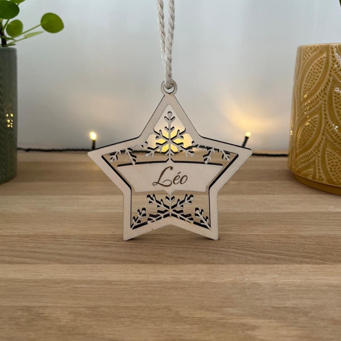 Boule de Noël personnalisée - Etoile