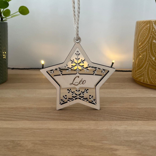Boule de Noël personnalisée - Etoile