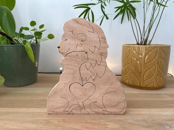 Famille animaux Lions