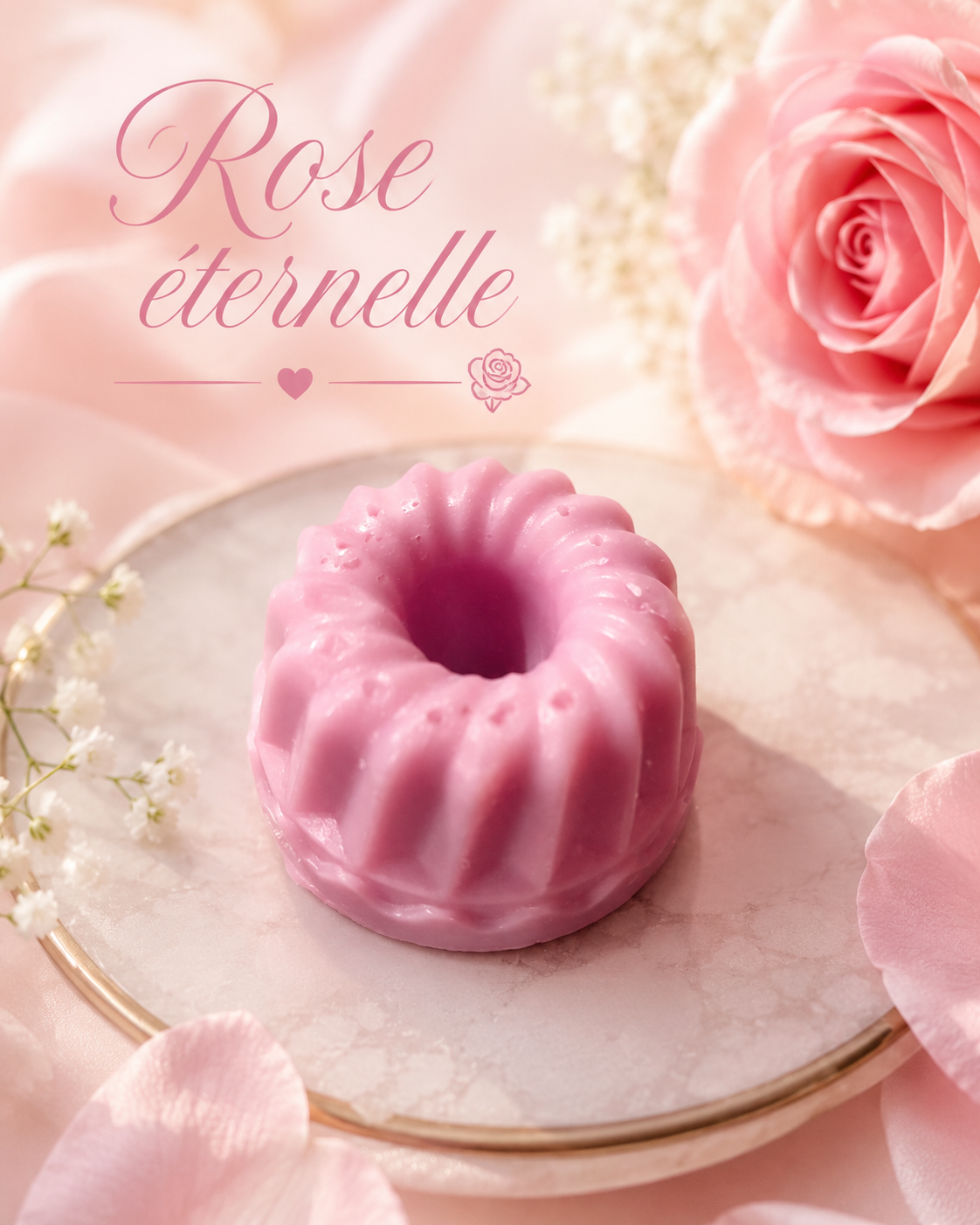Fondant parfumé Rose éternelle