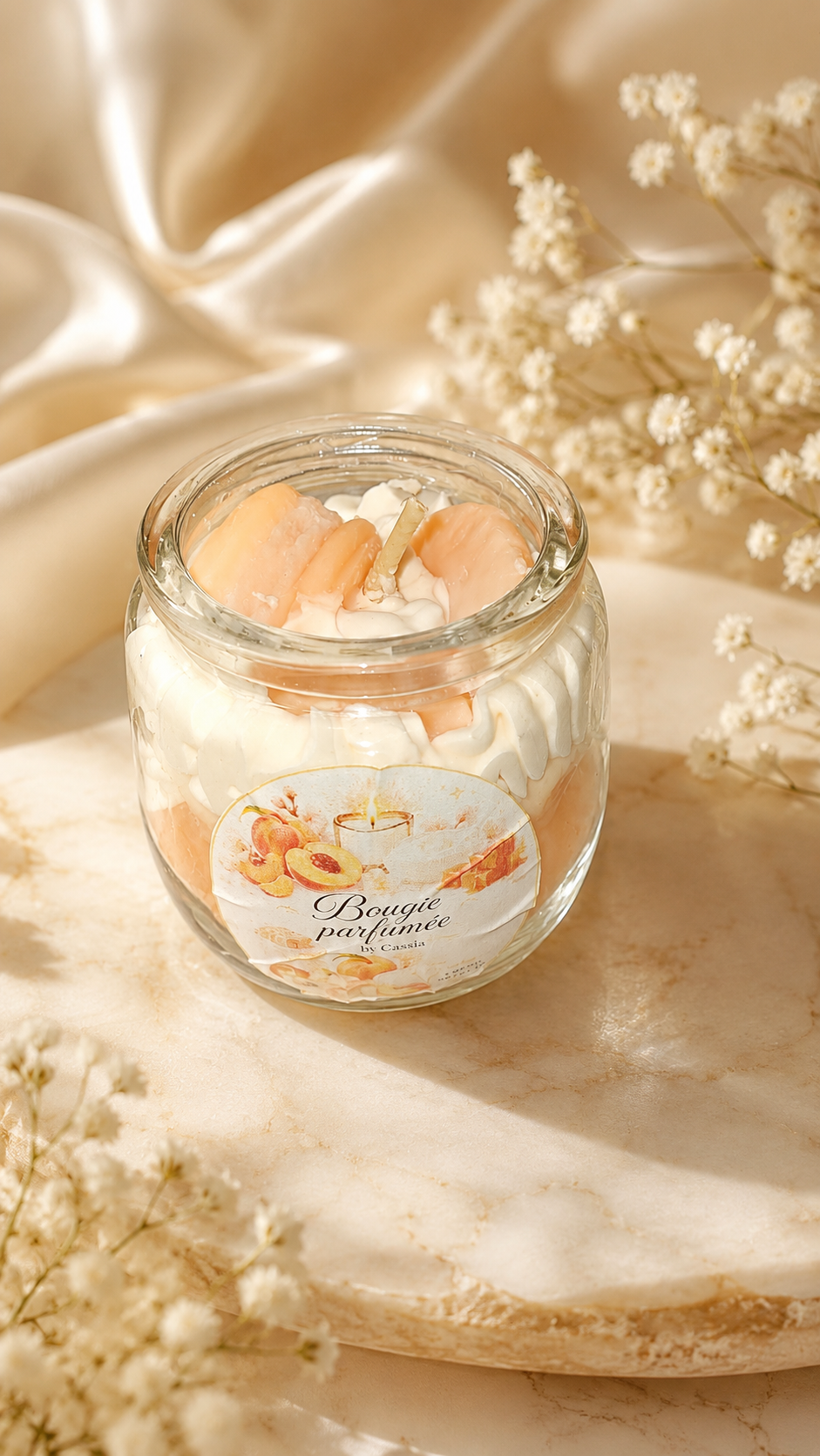 Bougie parfumée Crème de pêche