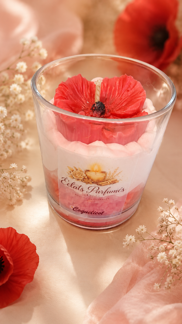 Bougie parfumée Coquelicot