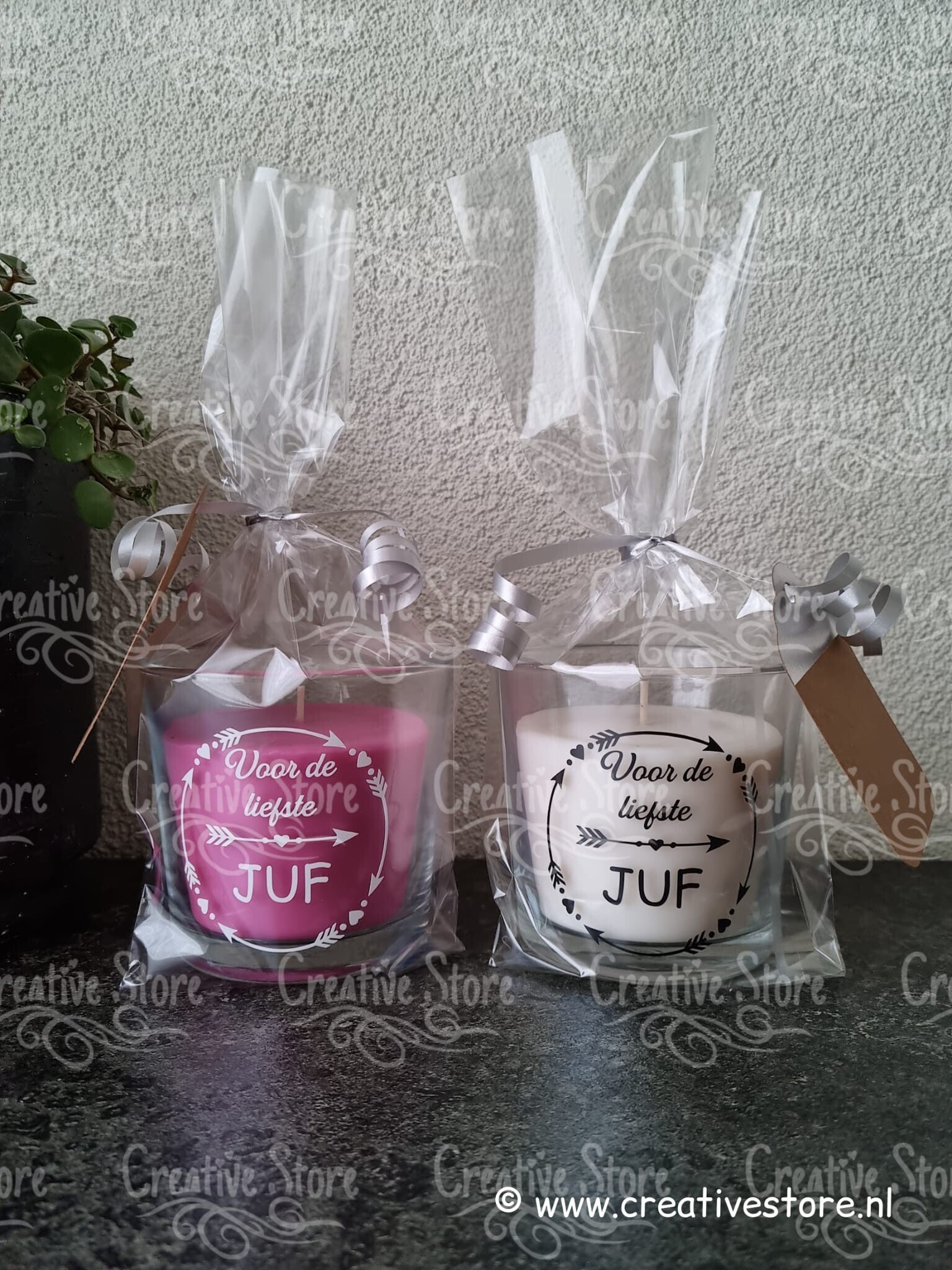 Geurkaars: Voor de liefste Juf