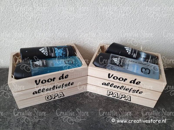 Houten kistje: Voor de allerliefste PAPA/OPA