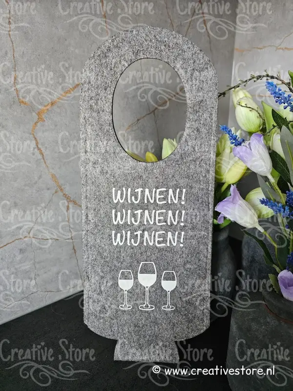 Vilt wijntas: wijnen wijnen wijnen