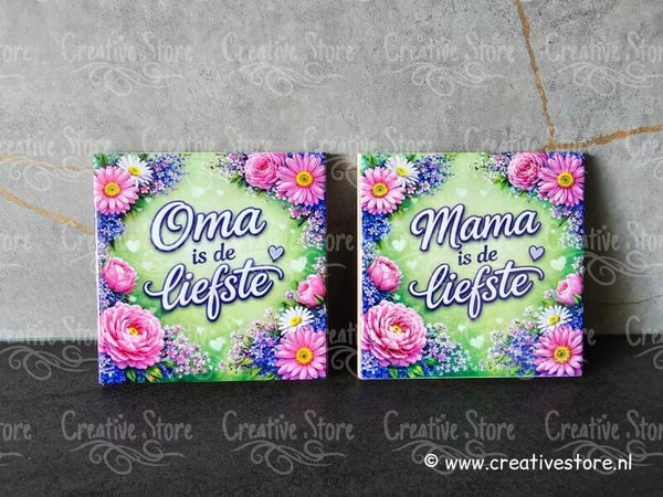 Tegeltje mama/oma is de liefste