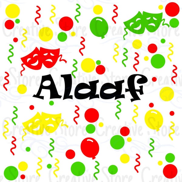 Raamsticker set Carnaval ALAAF