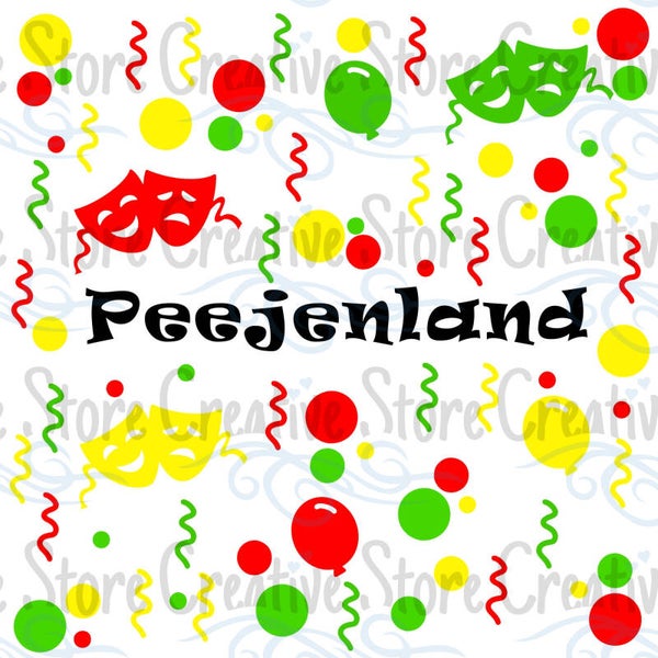Raamsticker set Carnaval Peejenland