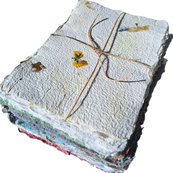 Handgeschept papier A5 (set 5 vel)