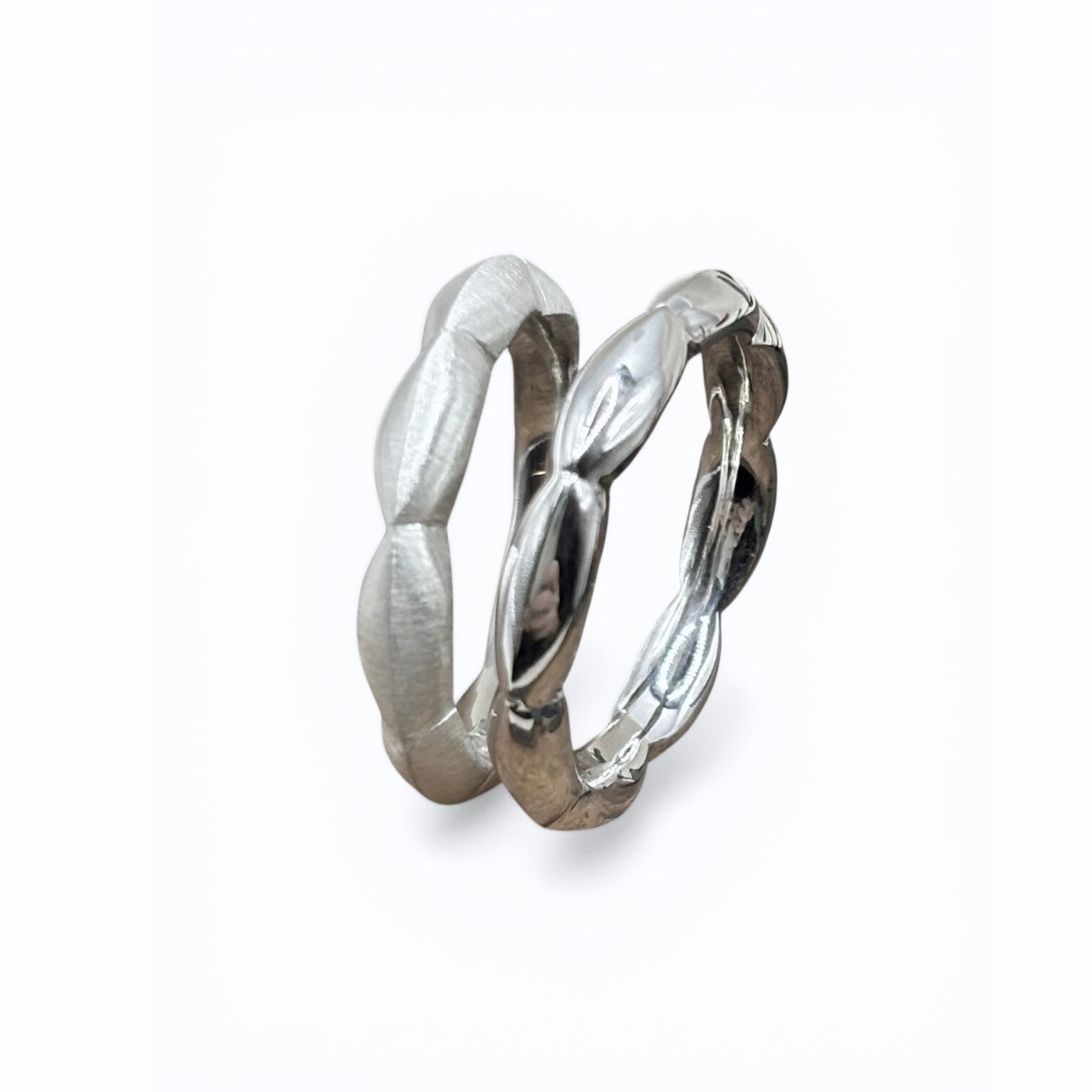 Silberring Navette