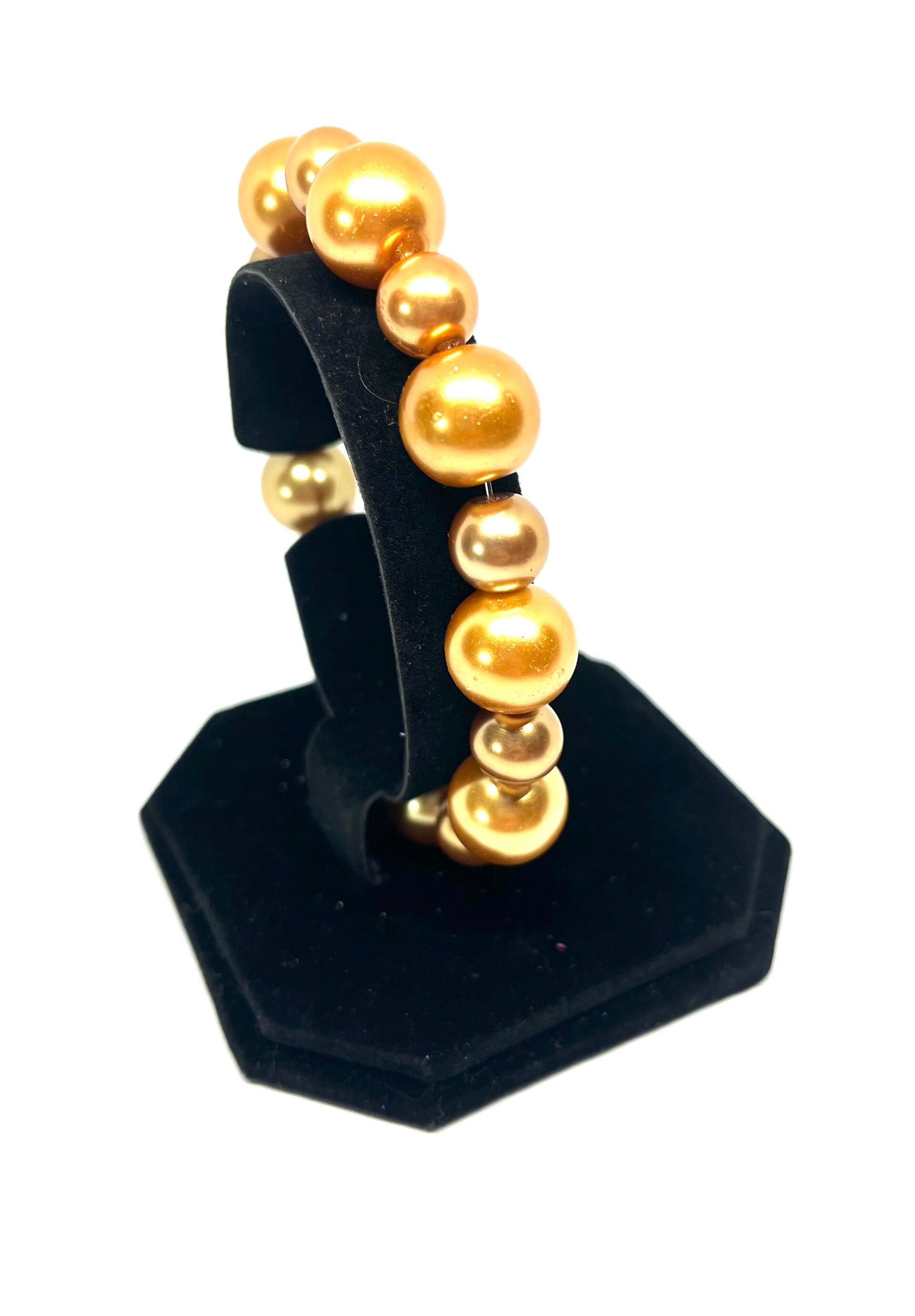 Gouden kralenarmband (XL)