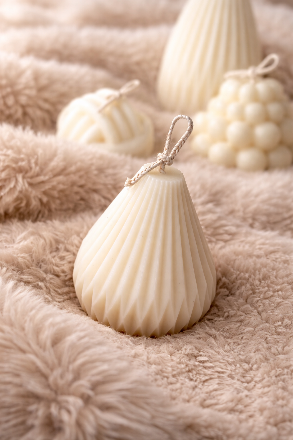 Handgemaakte kaars druppel - kleine druppel kaars - kleur crème