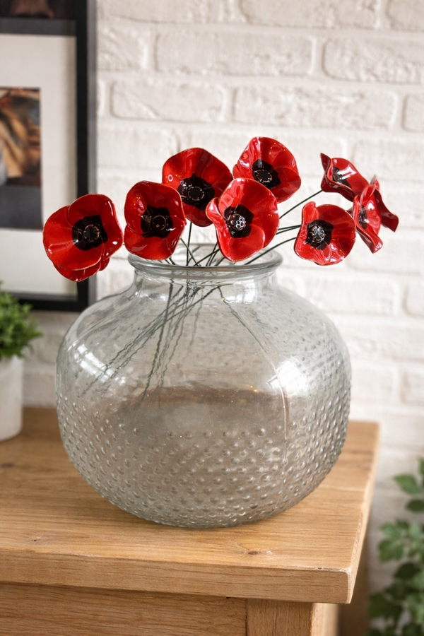 ACTIE - Keramieken klaproos - 6 cm