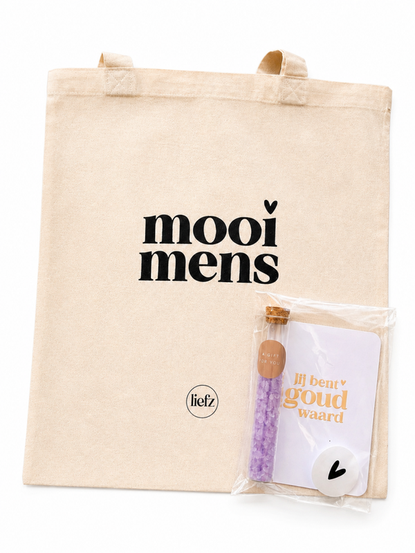 Canvas tas "Mooi mens"