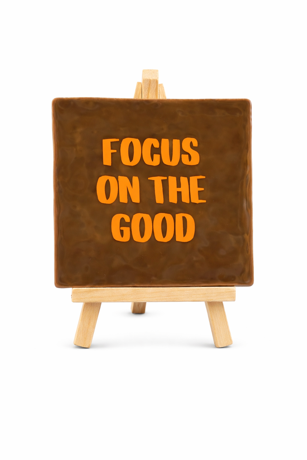 Tegeltje met leuke spreuk - focus on the good - positieve spreuken - perfect cadeau voor hem of haar