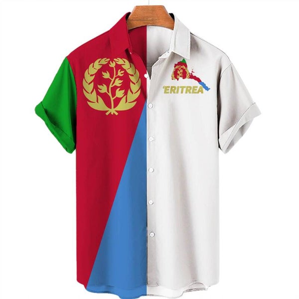 White Eritrean Flag Shirt