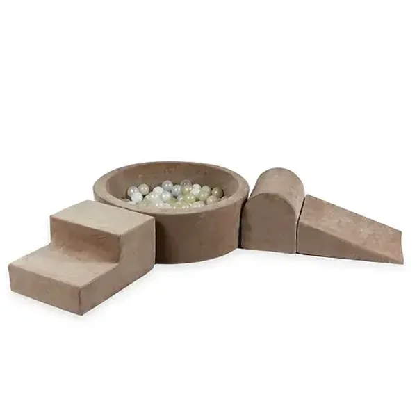 Foam playset + ballenbad 90x30cm met 200 ballen kleur naar keuze