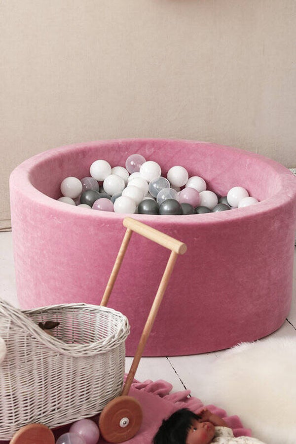 Moje. Ballenbad SOFT VELVET 90x40 cm -RASPBERRY PINK.